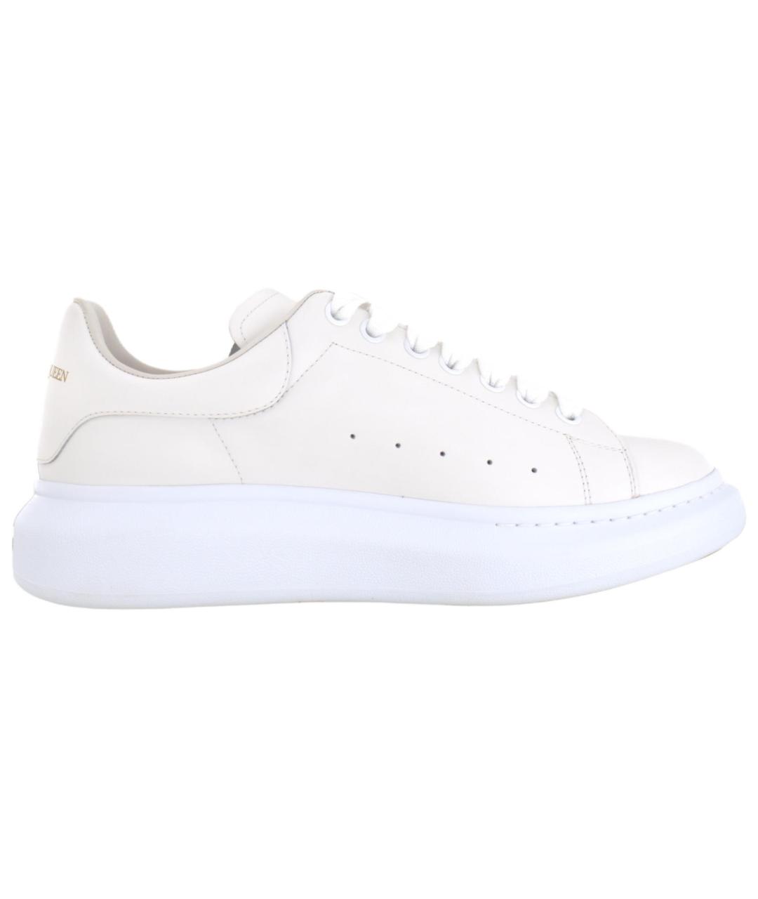 ALEXANDER MCQUEEN Белые кожаные низкие кроссовки / кеды, фото 1