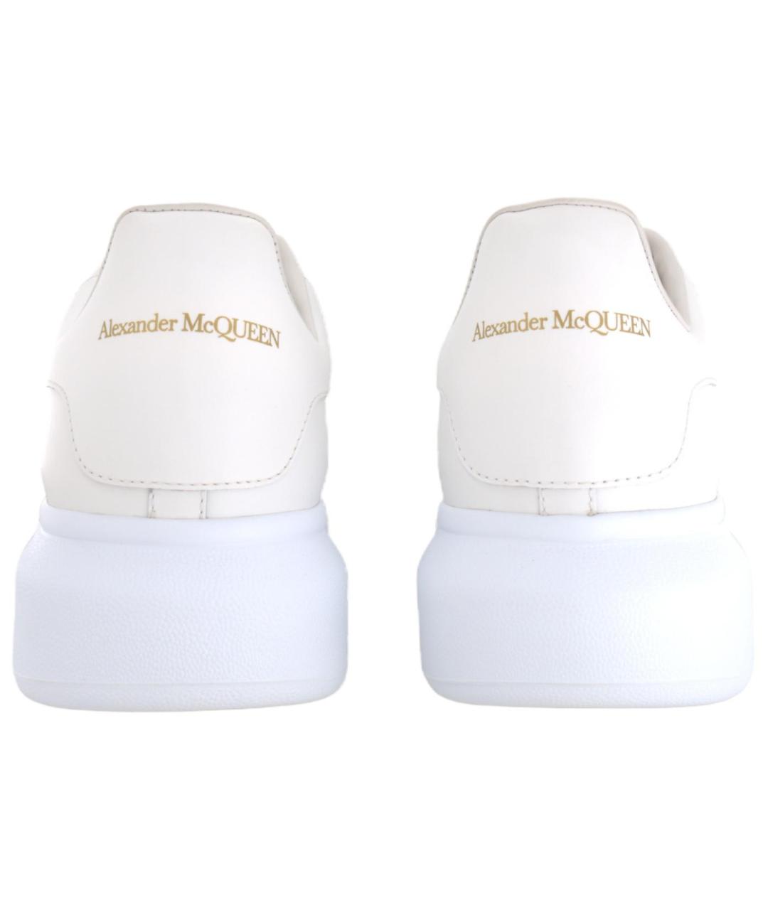 ALEXANDER MCQUEEN Белые кожаные низкие кроссовки / кеды, фото 5