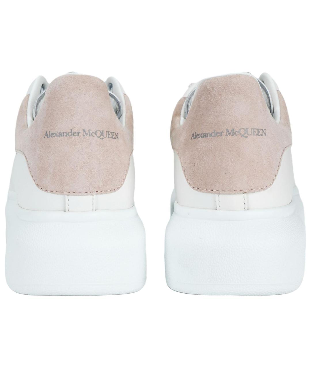 ALEXANDER MCQUEEN Белые кожаные кроссовки, фото 4