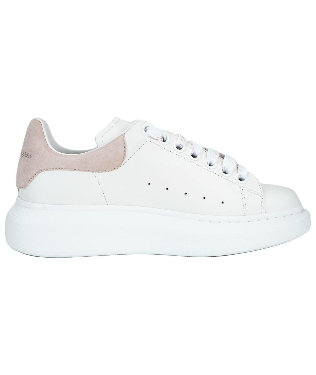 ALEXANDER MCQUEEN Белые кожаные кроссовки, фото 2
