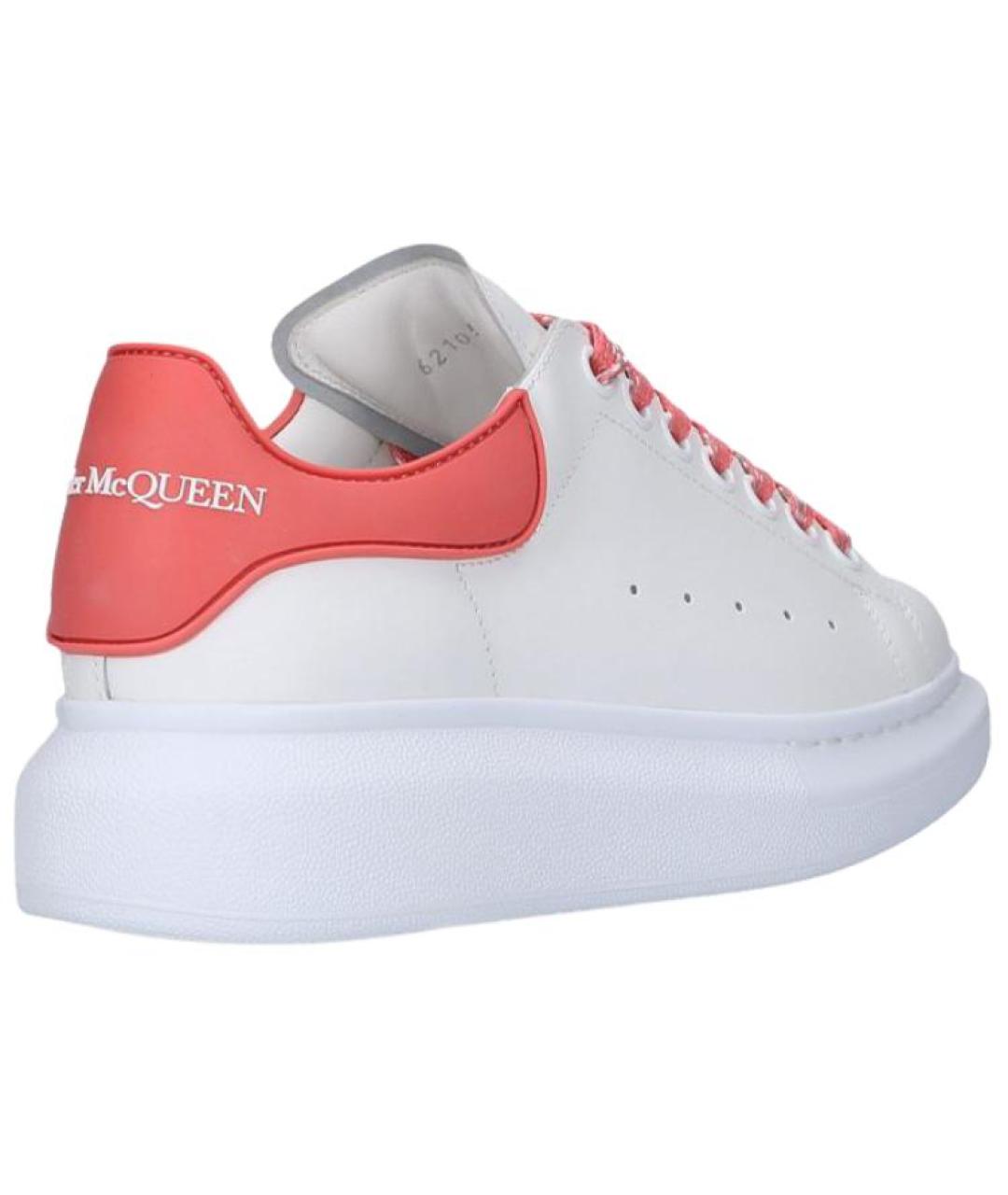 ALEXANDER MCQUEEN Белые кожаные кроссовки, фото 4