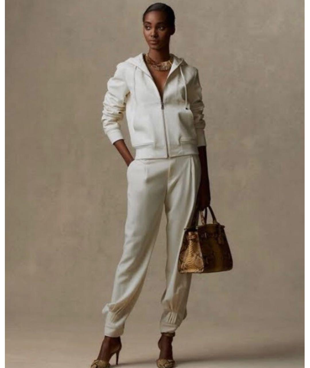 RALPH LAUREN PURPLE LABEL Бежевый хлопковый костюм с брюками, фото 6