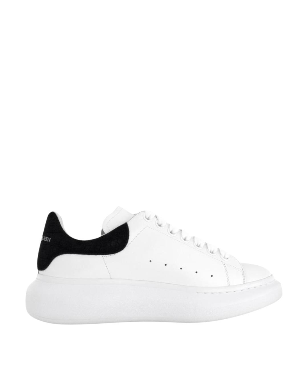 ALEXANDER MCQUEEN Белые кожаные низкие кроссовки / кеды, фото 1