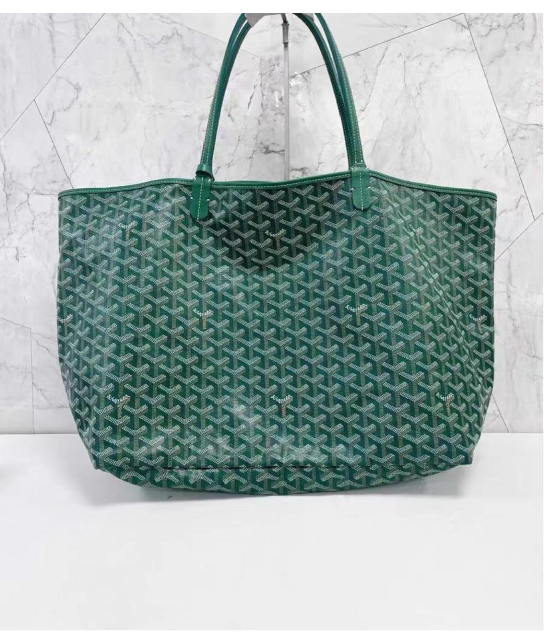 GOYARD Зеленая сумка тоут, фото 6