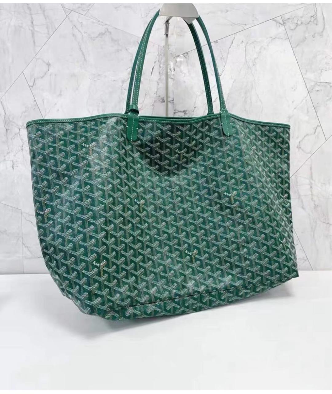 GOYARD Зеленая сумка тоут, фото 3