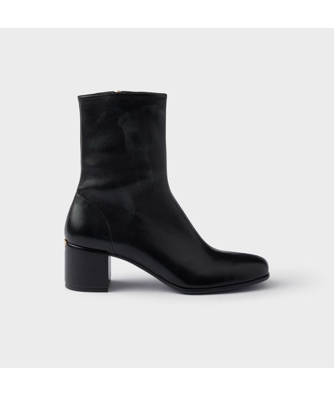 PRADA Черные кожаные ботинки, фото 5