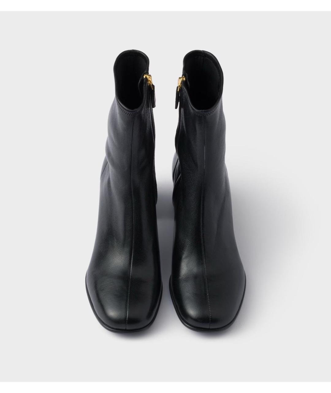 PRADA Черные кожаные ботинки, фото 3