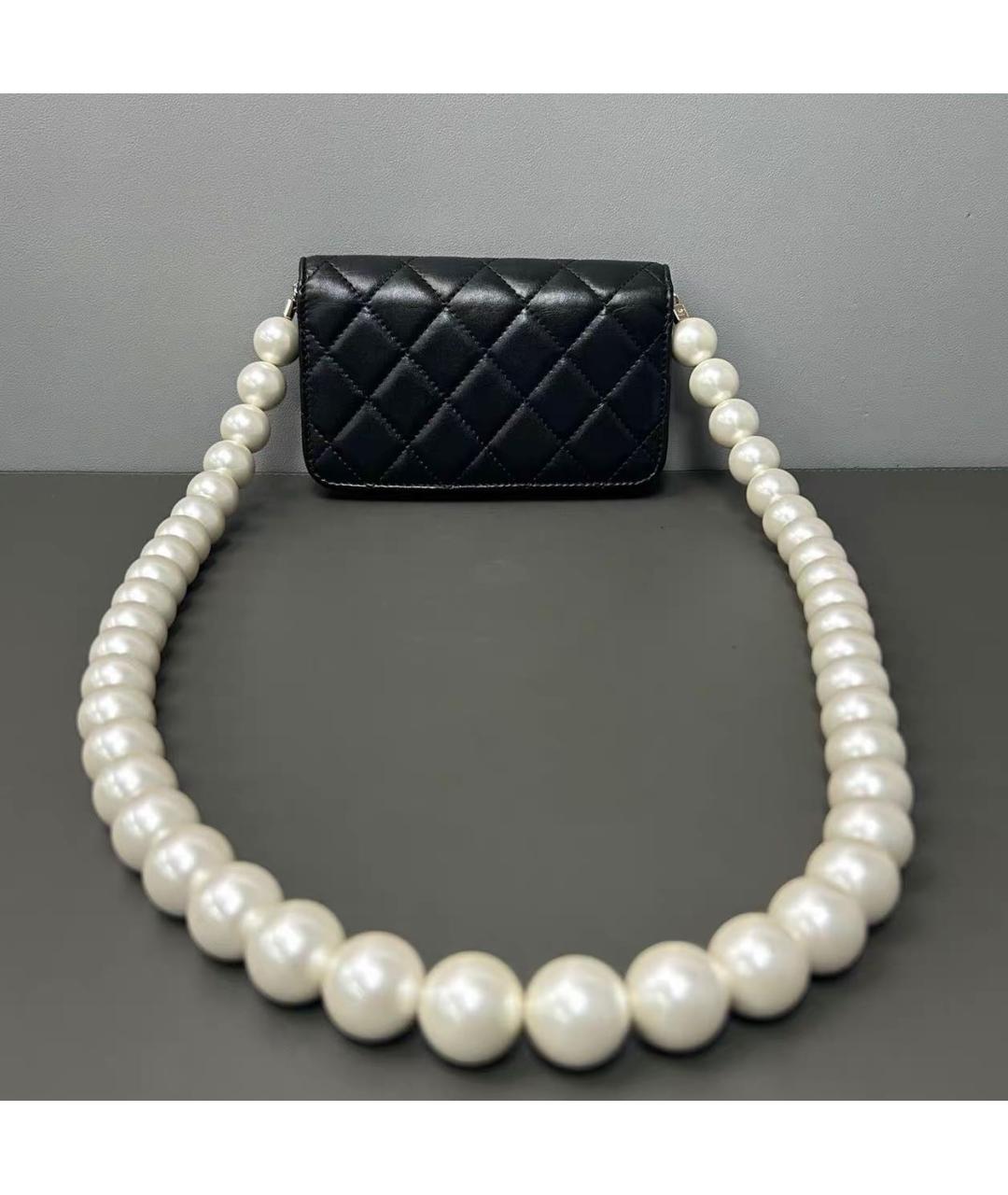 CHANEL Черная кожаная сумка через плечо, фото 2