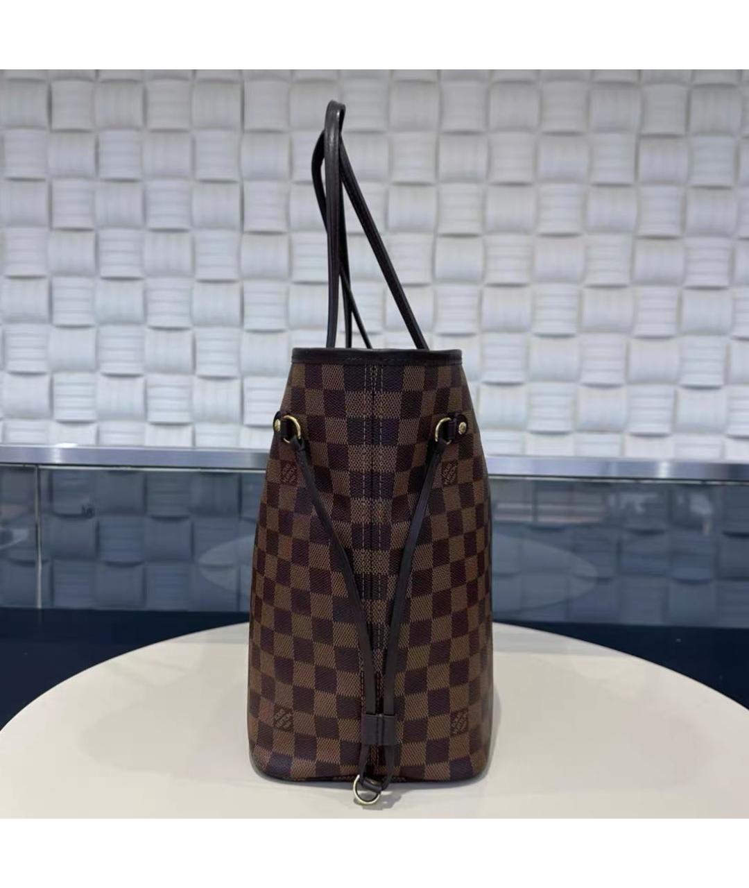 LOUIS VUITTON Коричневая кожаная сумка тоут, фото 4