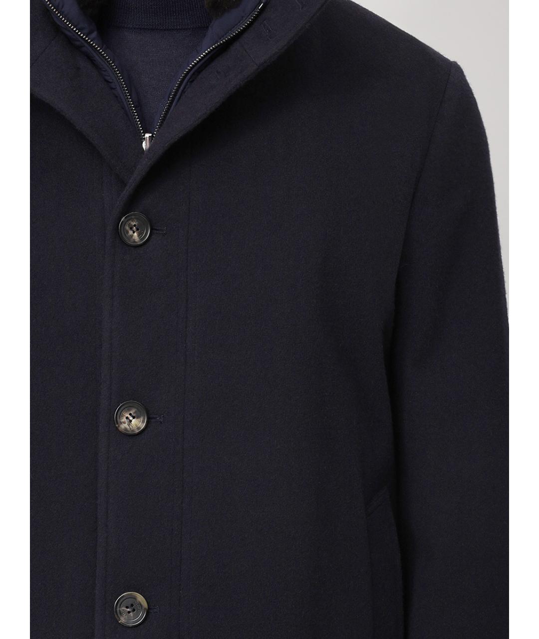 KITON Синее пальто, фото 6