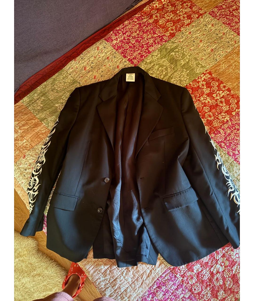 VETEMENTS Черный шерстяной костюм с юбками, фото 5