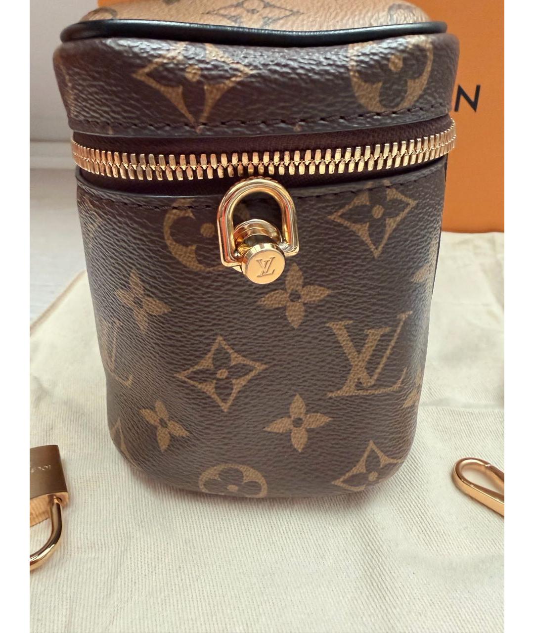 LOUIS VUITTON Коричневая сумка через плечо из канвы, фото 2