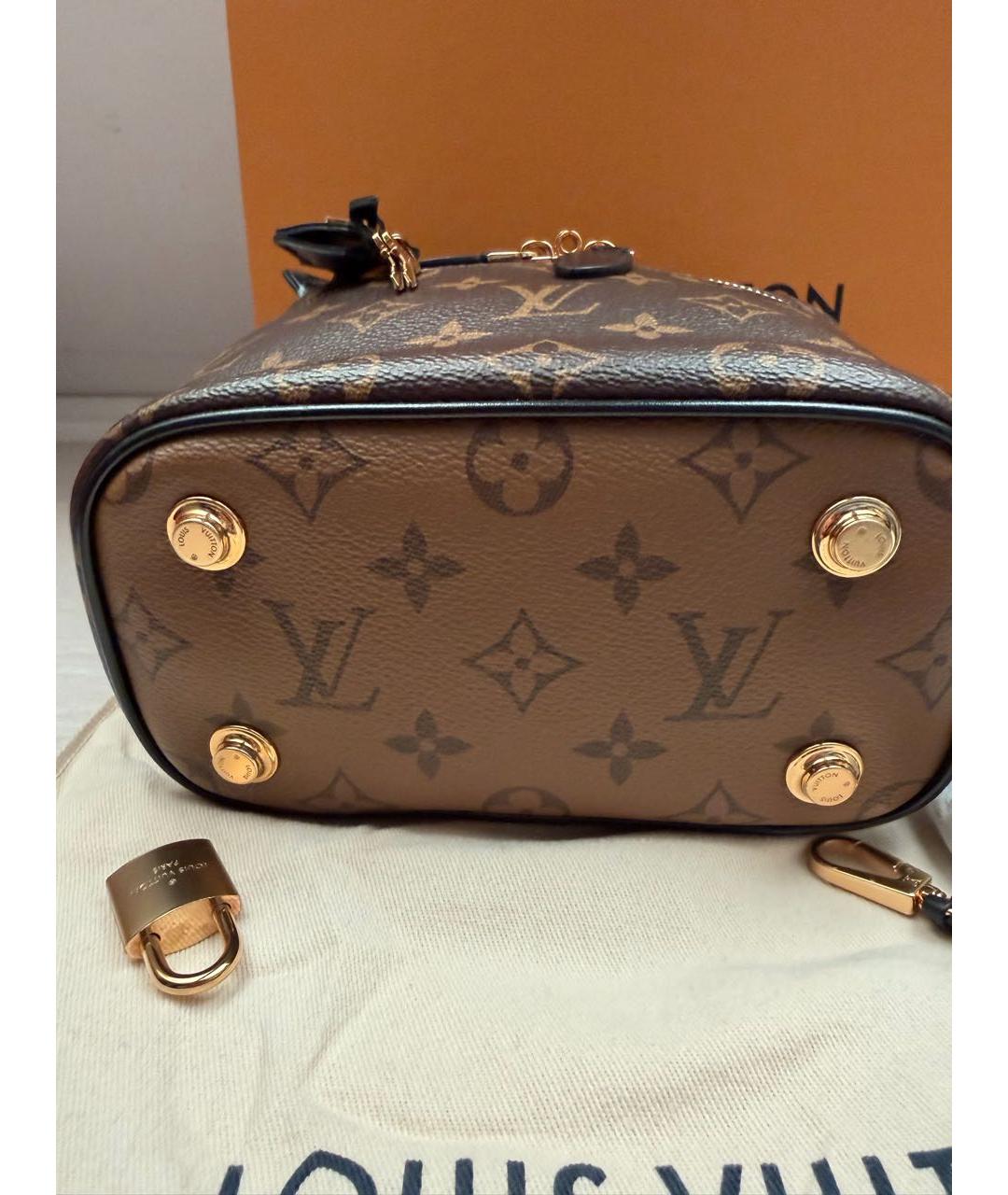 LOUIS VUITTON Коричневая сумка через плечо из канвы, фото 4