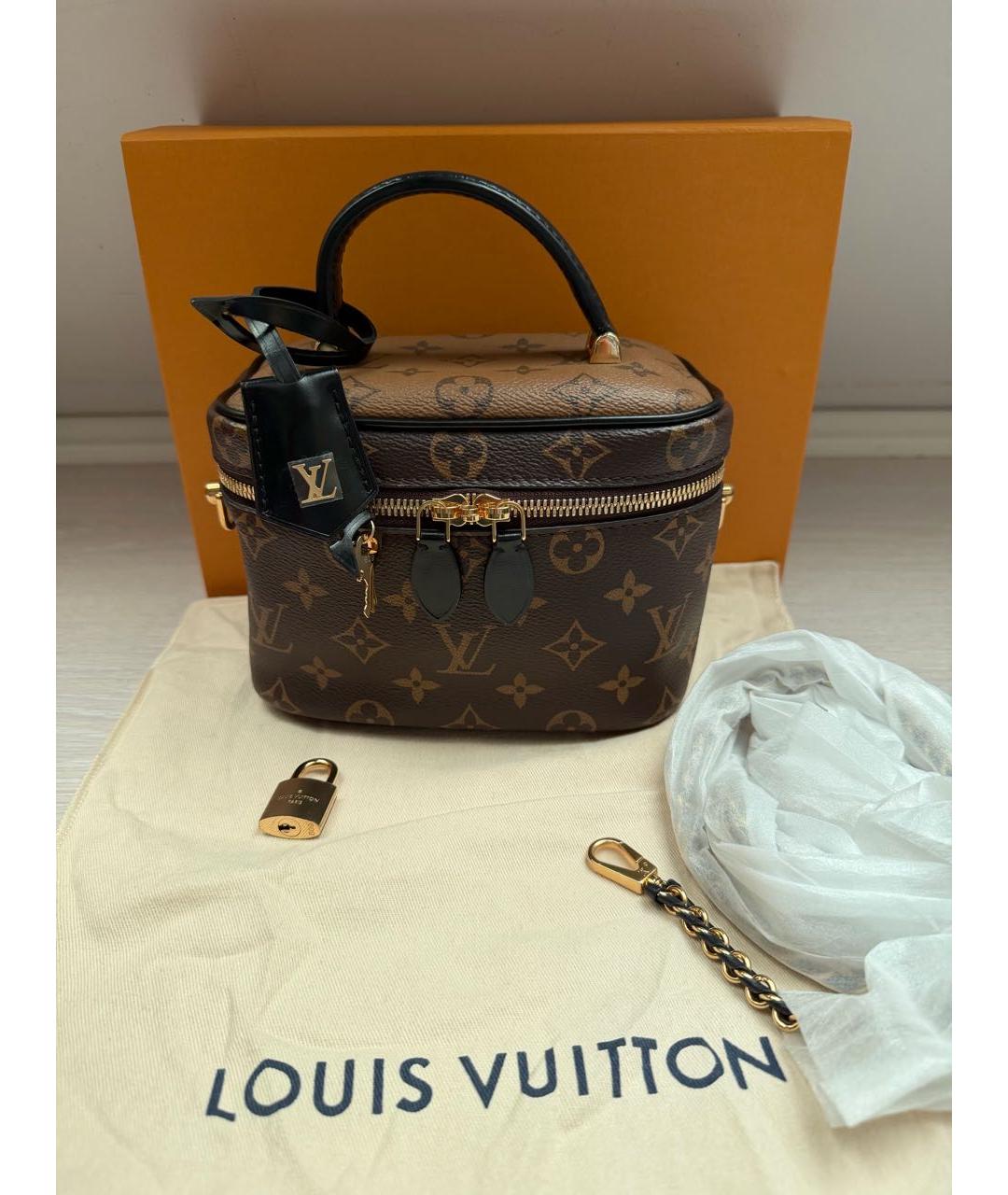 LOUIS VUITTON Коричневая сумка через плечо из канвы, фото 7