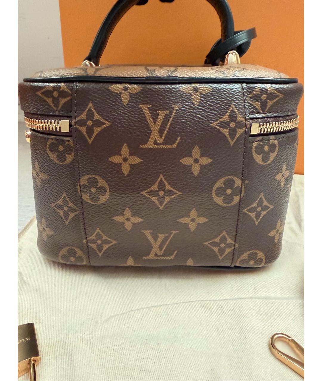 LOUIS VUITTON Коричневая сумка через плечо из канвы, фото 3