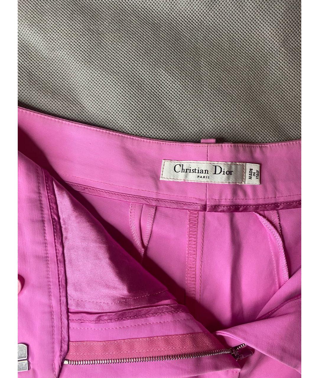 CHRISTIAN DIOR PRE-OWNED Розовые хлопковые шорты, фото 4