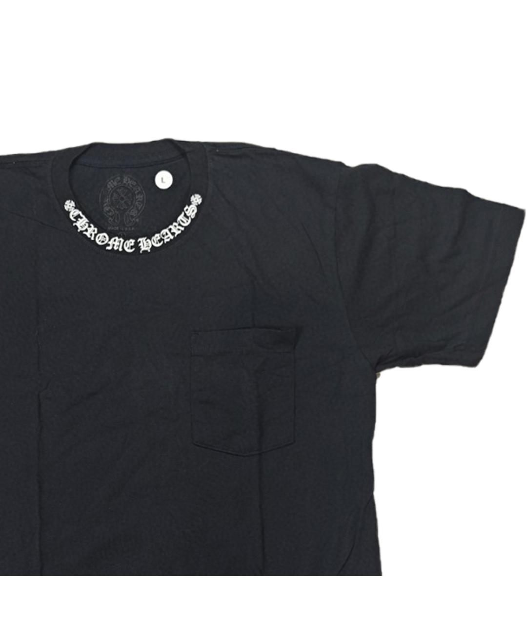 CHROME HEARTS Черная футболка, фото 4