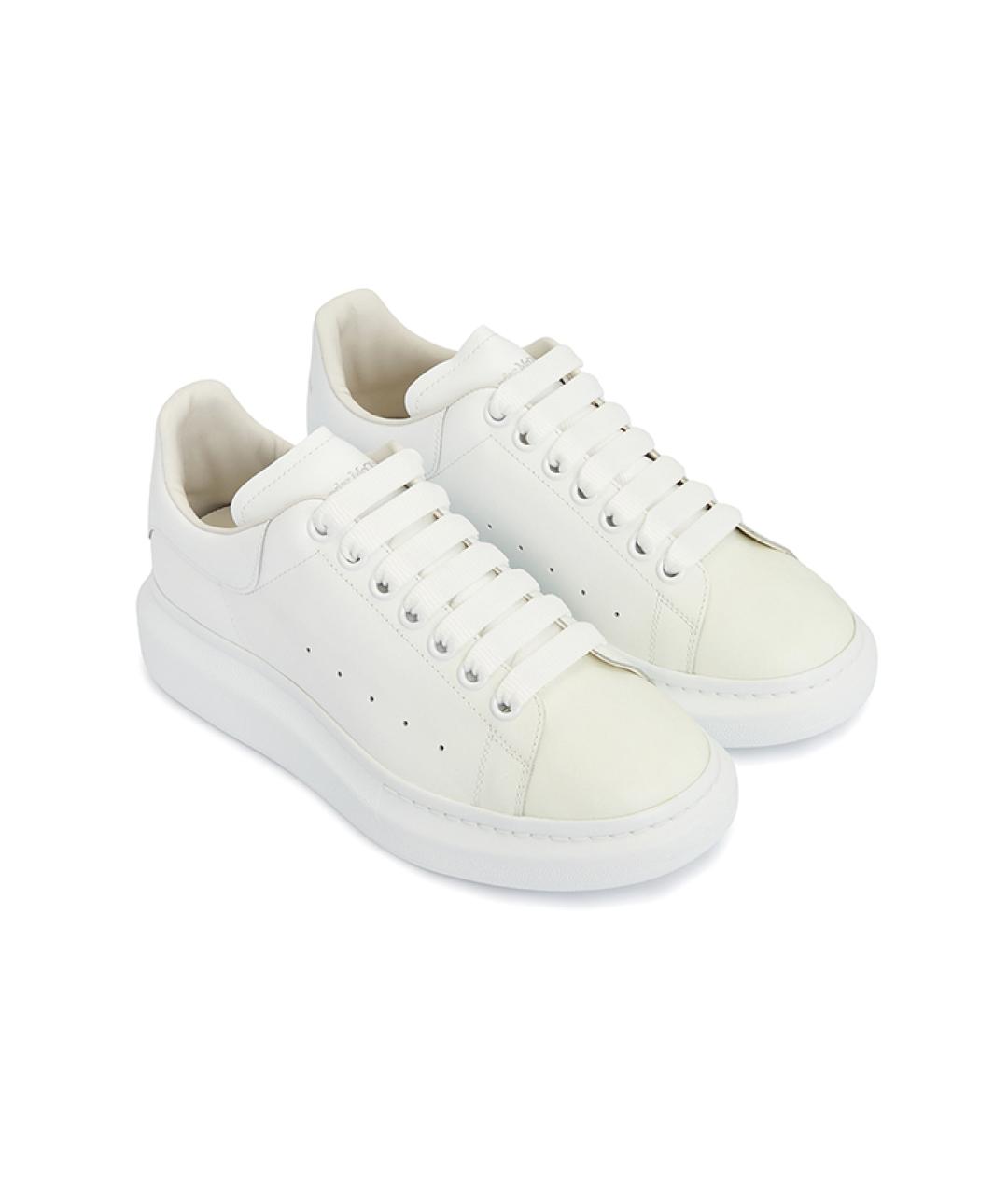 ALEXANDER MCQUEEN Белые кожаные кроссовки, фото 2