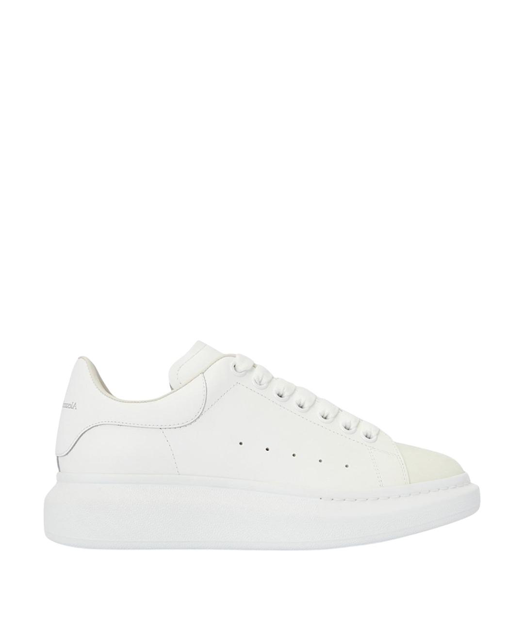 ALEXANDER MCQUEEN Белые кожаные кроссовки, фото 1