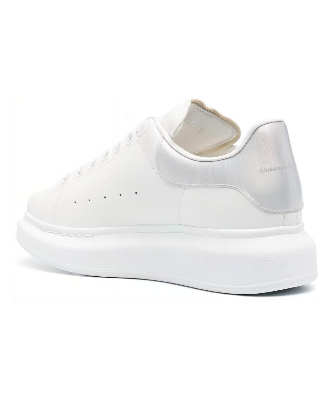 ALEXANDER MCQUEEN Белые кожаные кроссовки, фото 4