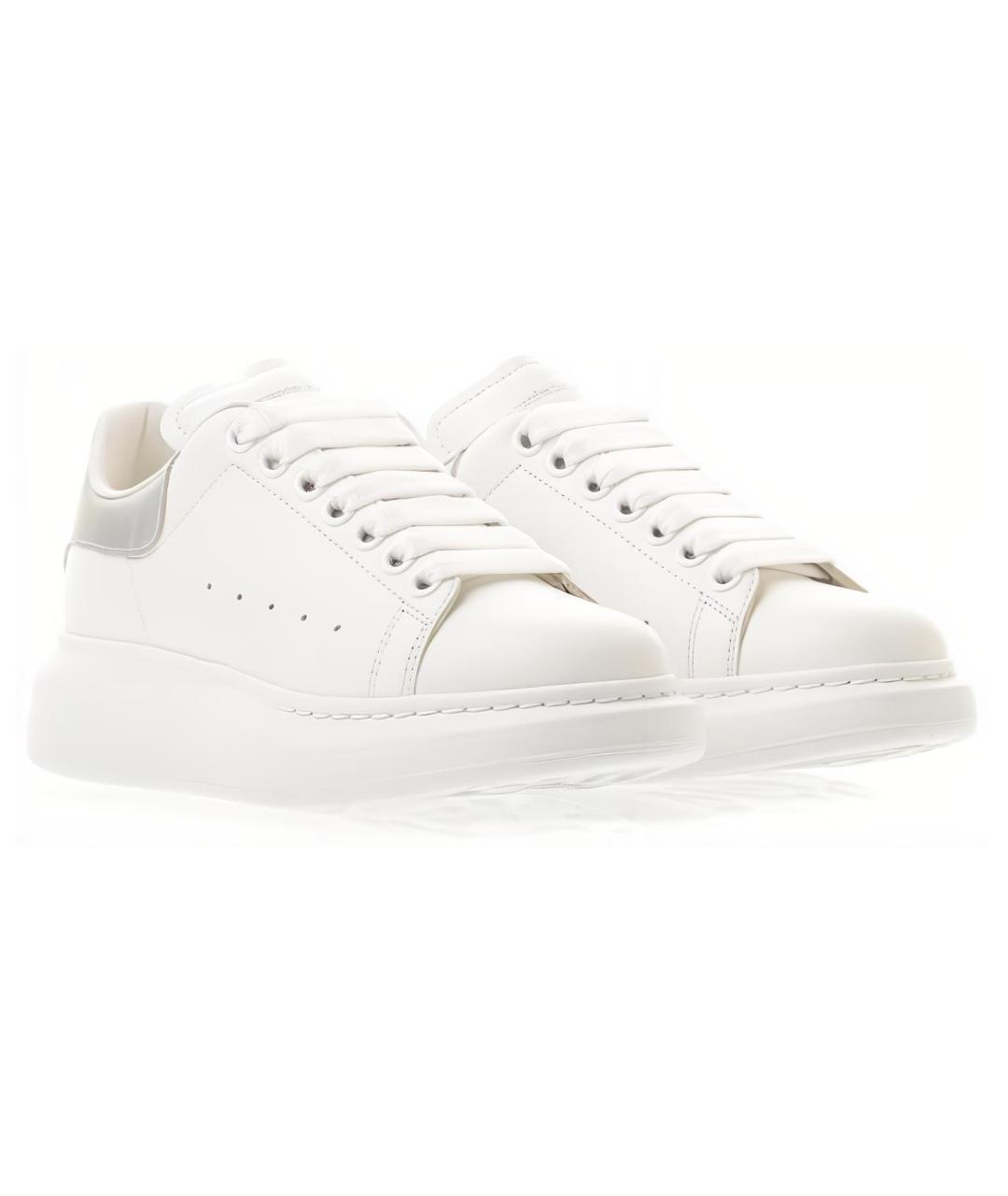 ALEXANDER MCQUEEN Белые кожаные кроссовки, фото 3