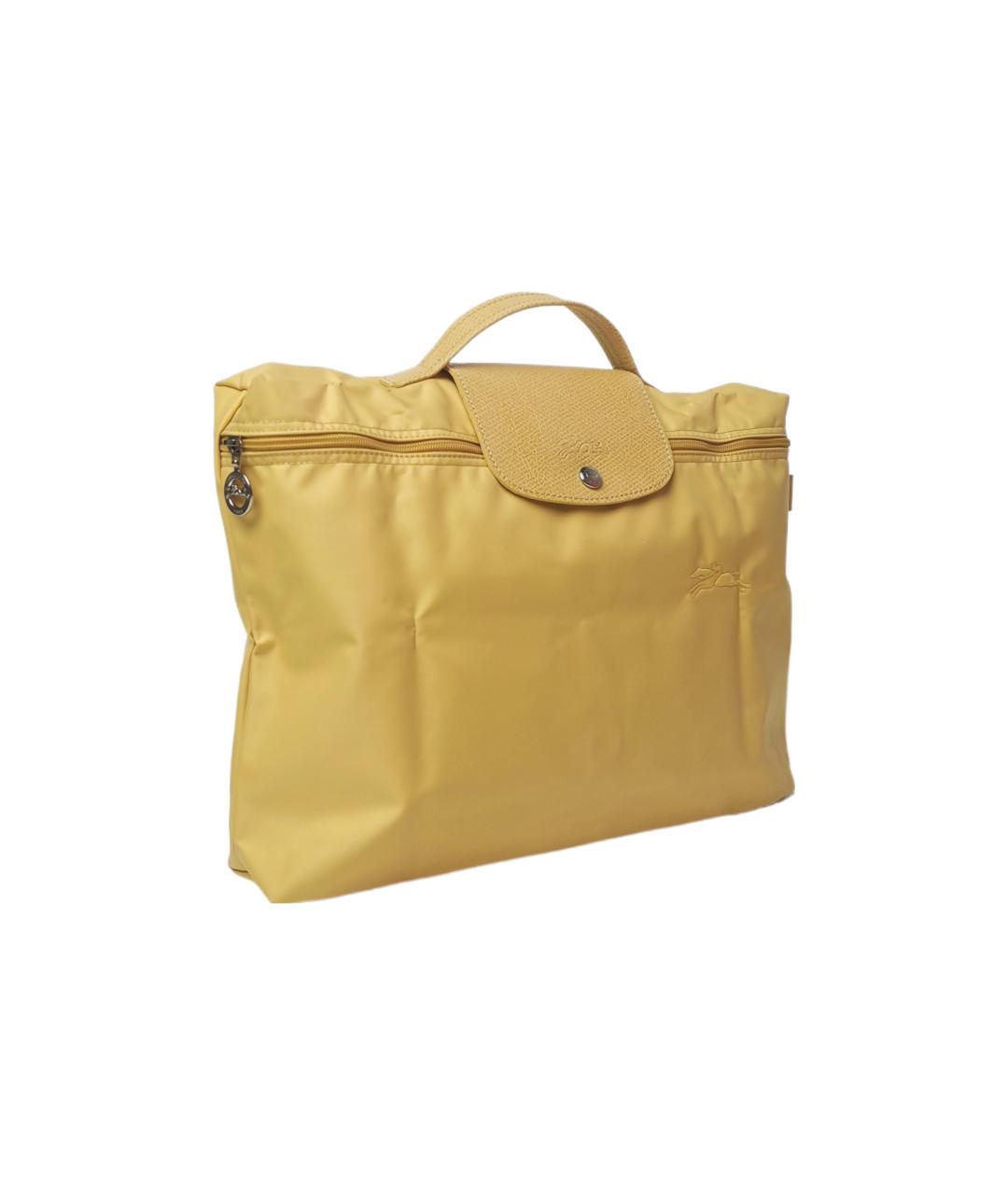 LONGCHAMP Желтая сумка тоут, фото 2