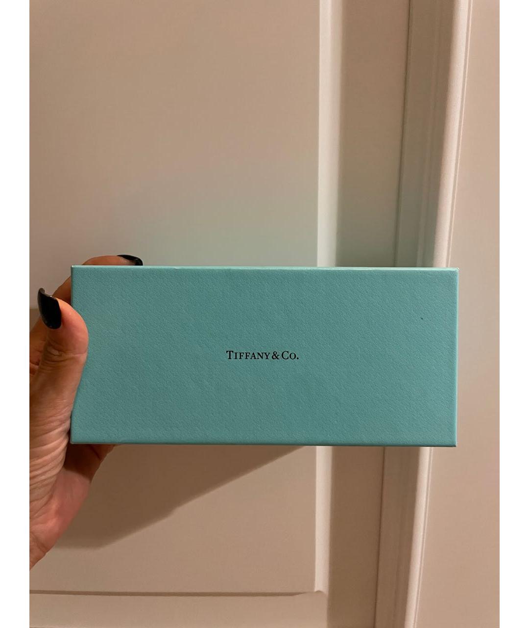 TIFFANY&CO Темно-синие металлические солнцезащитные очки, фото 4