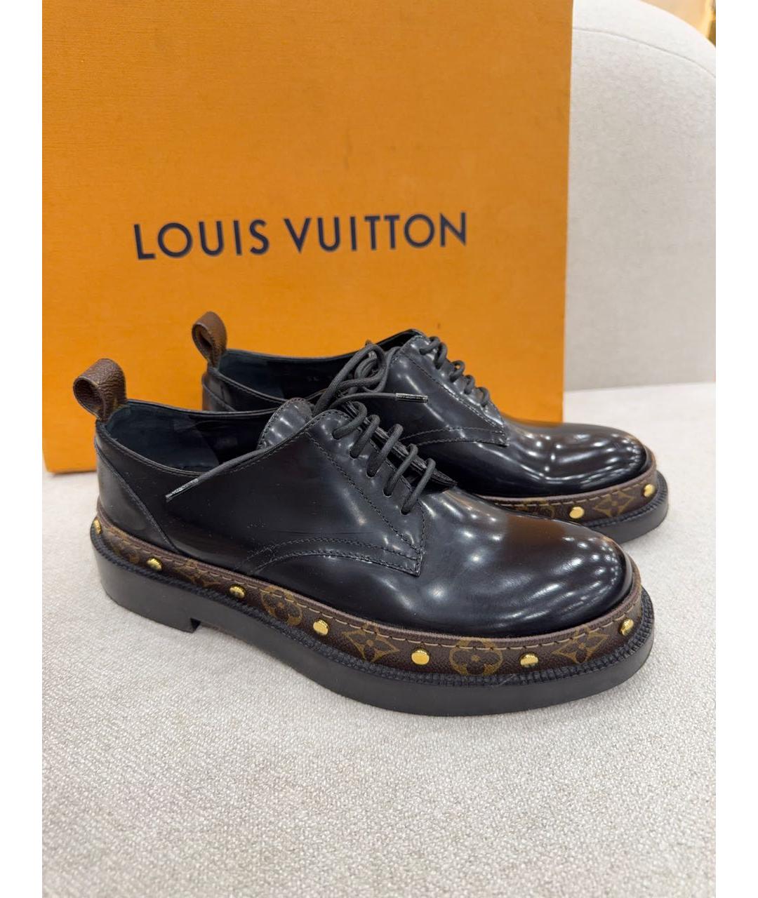 LOUIS VUITTON Коричневые лоферы, фото 3