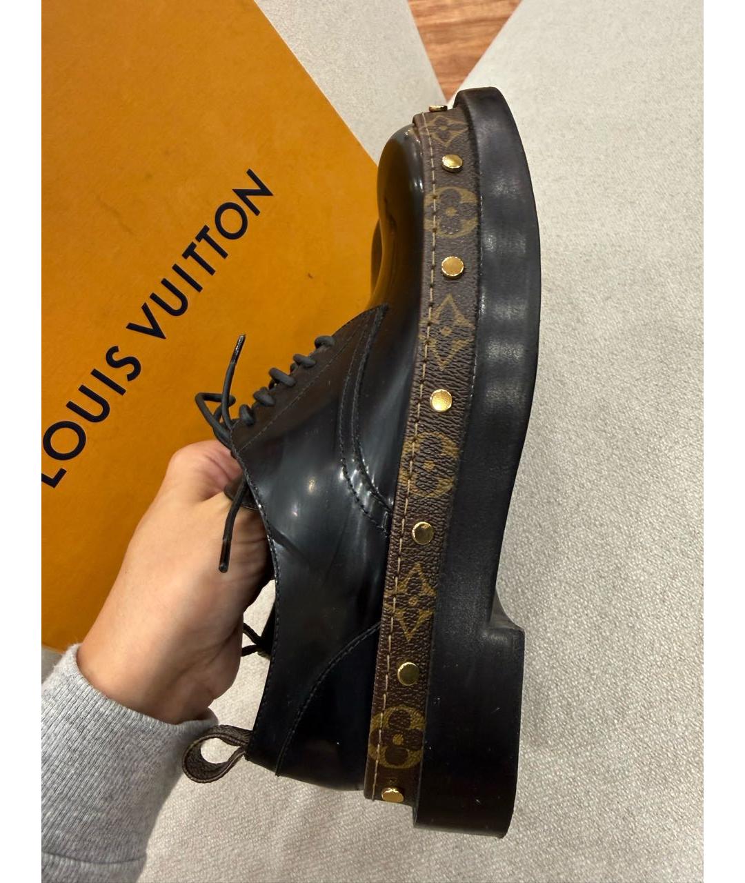 LOUIS VUITTON Коричневые лоферы, фото 5