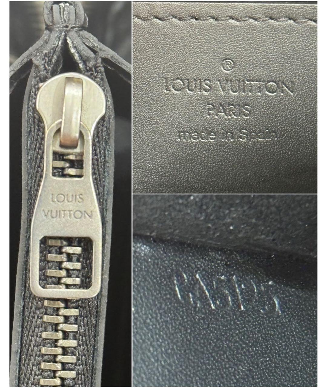 LOUIS VUITTON Черный кошелек, фото 7
