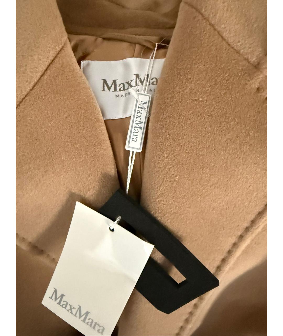 MAX MARA Бежевое кашемировое пальто, фото 4