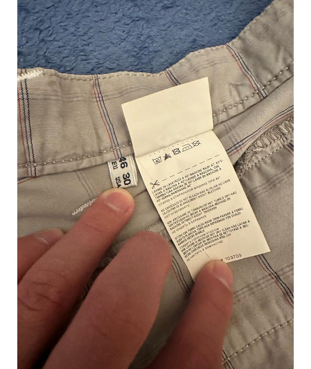 ARMANI JEANS Серые хлопковые шорты, фото 6