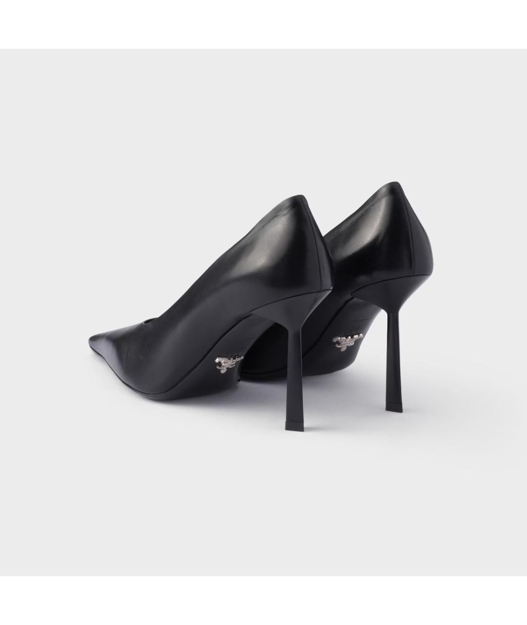 PRADA Черные кожаные туфли, фото 5