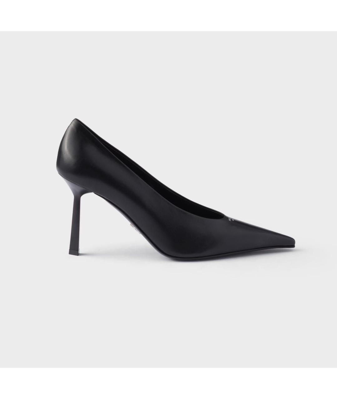 PRADA Черные кожаные туфли, фото 7