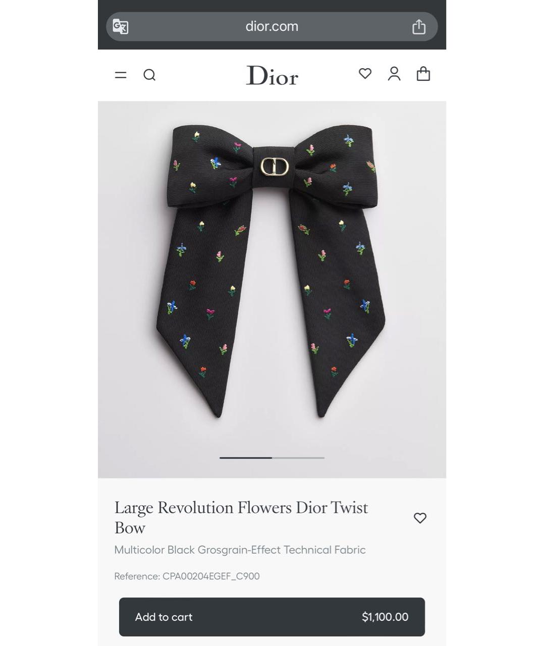 CHRISTIAN DIOR Заколка, фото 2