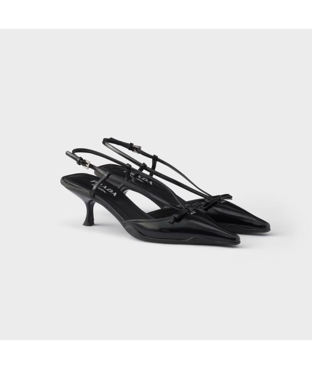 PRADA Черные туфли из лакированной кожи, фото 2