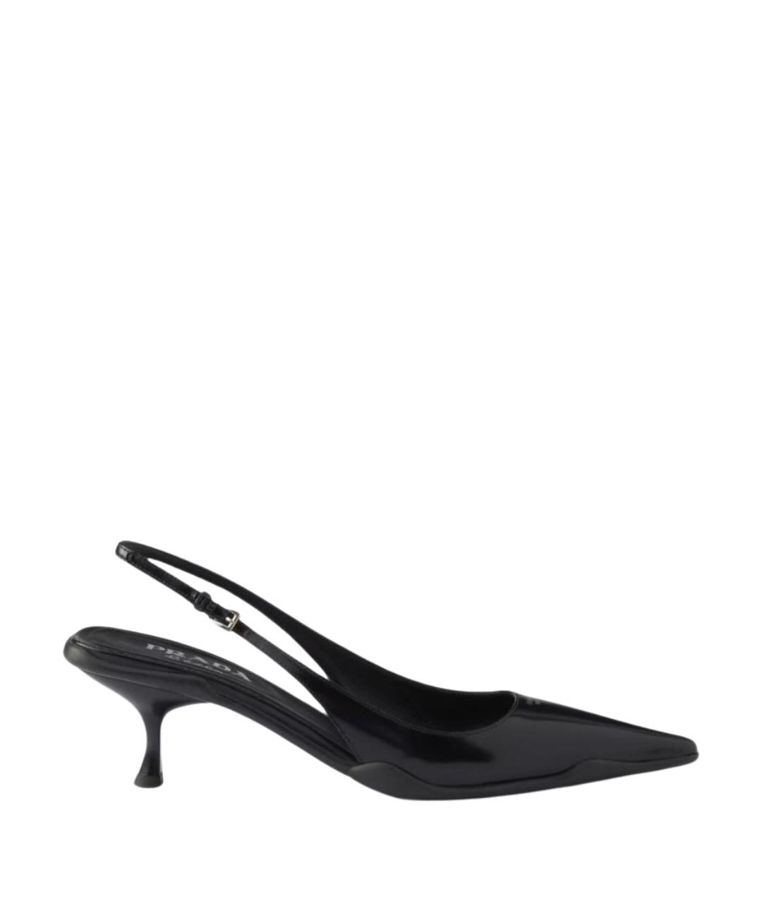 PRADA Черные туфли из лакированной кожи, фото 1
