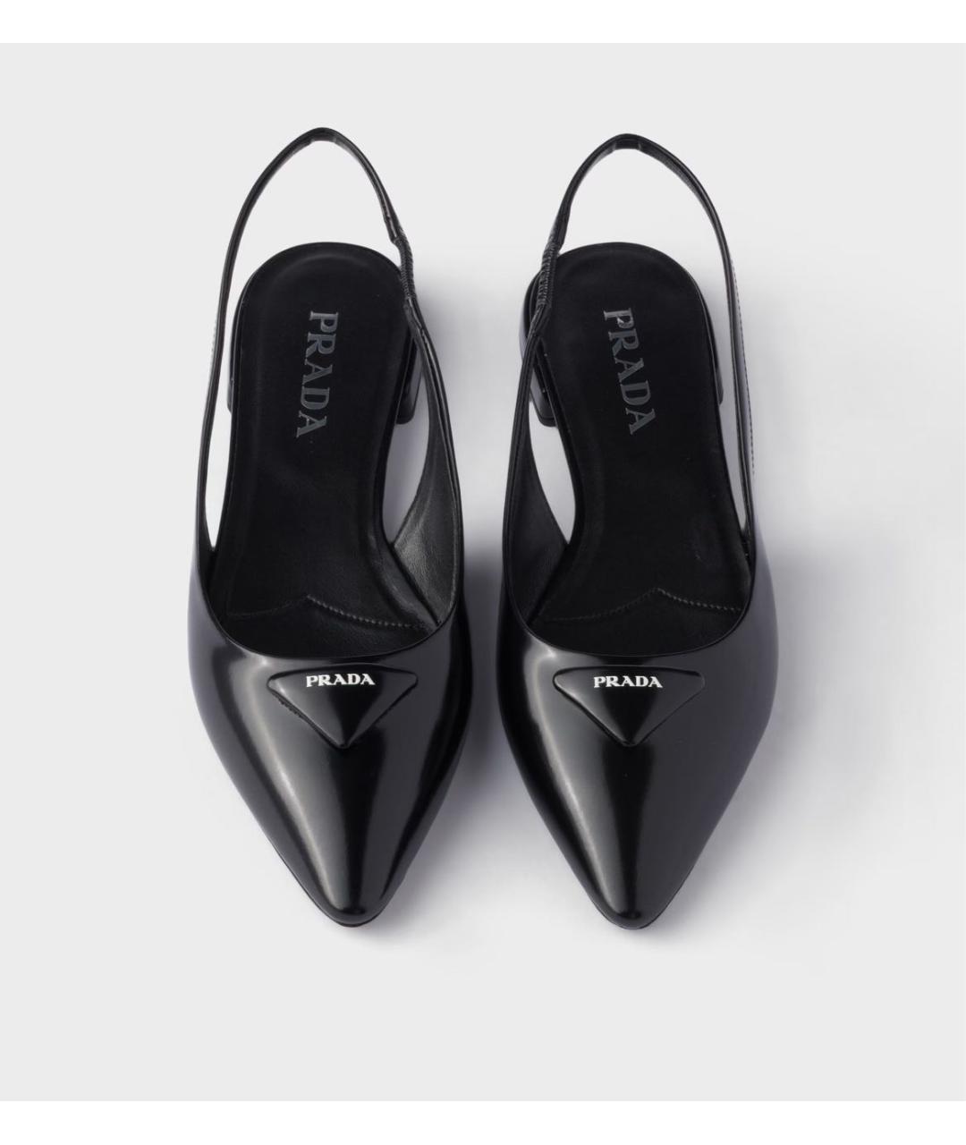 PRADA Черные балетки из лакированной кожи, фото 3