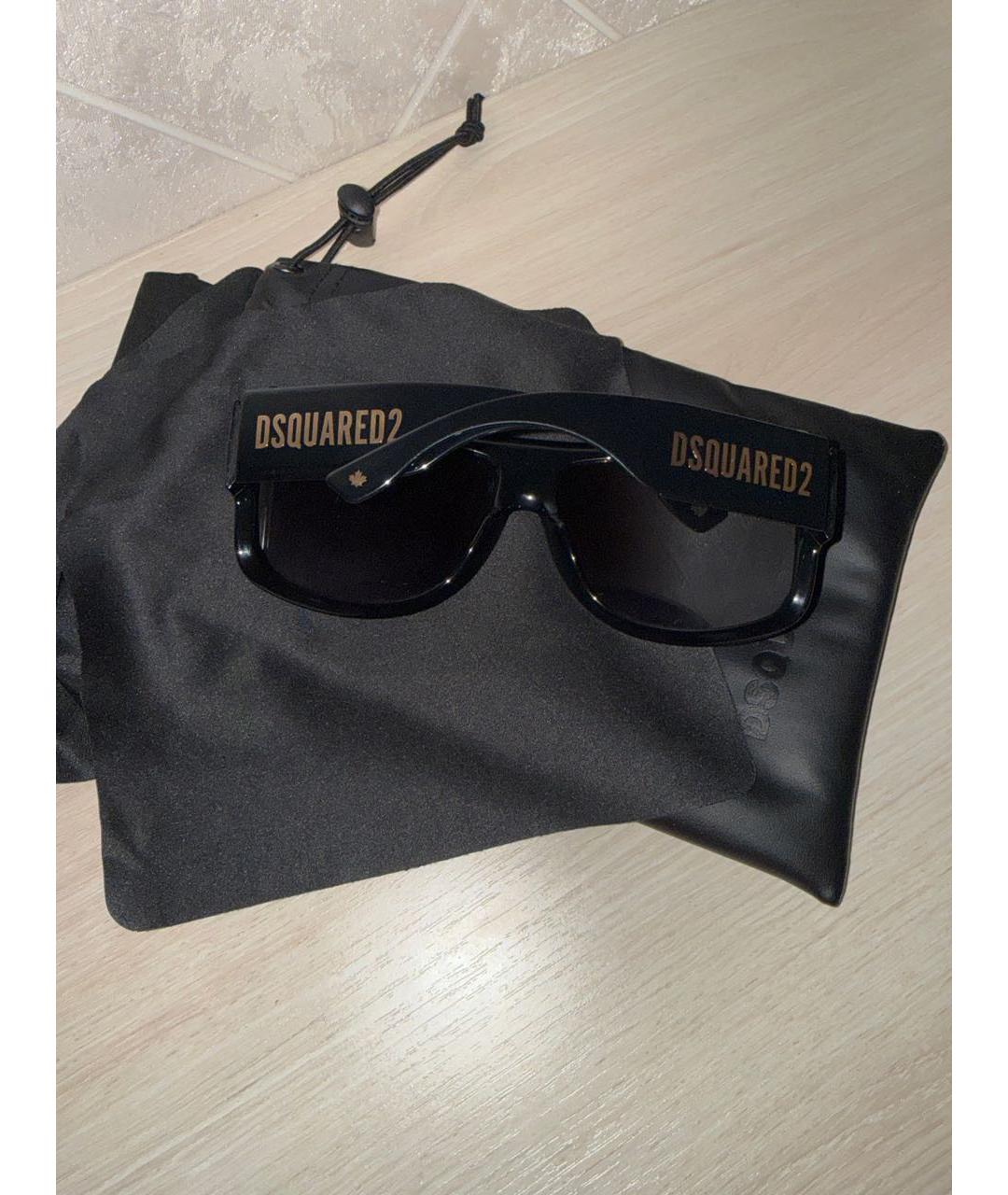 DSQUARED2 Черные пластиковые солнцезащитные очки, фото 2