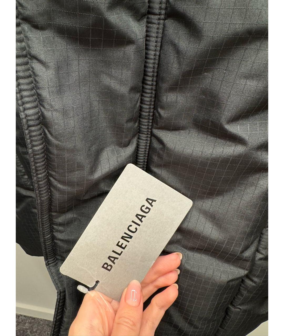 BALENCIAGA Черный пуховик, фото 4