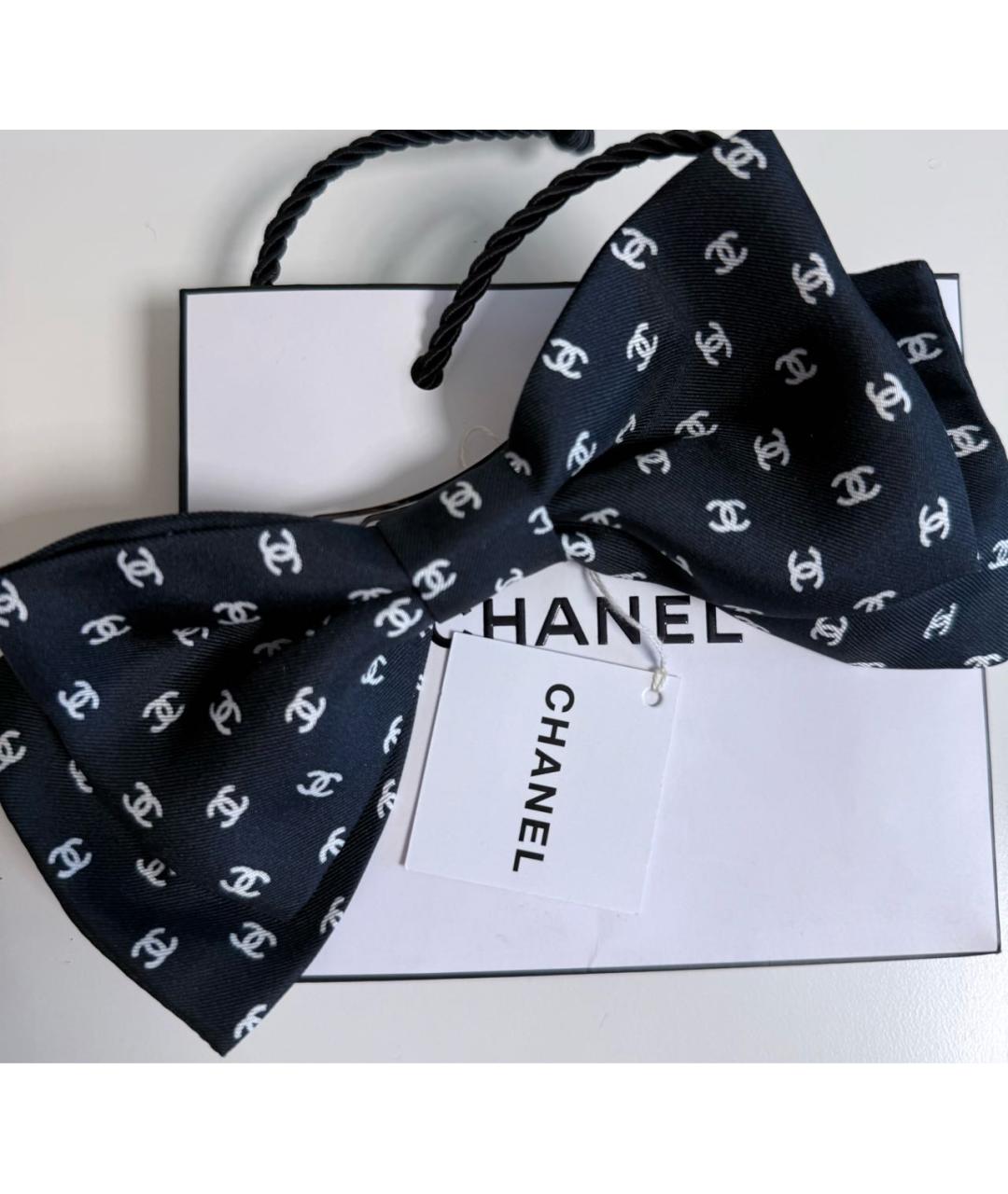 CHANEL Черная заколка, фото 4