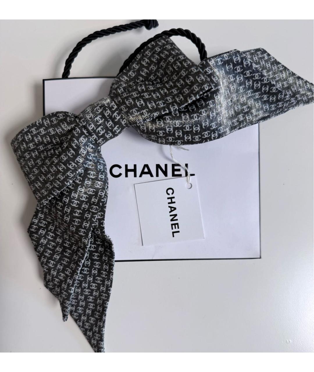 CHANEL Антрацитовая заколка, фото 3