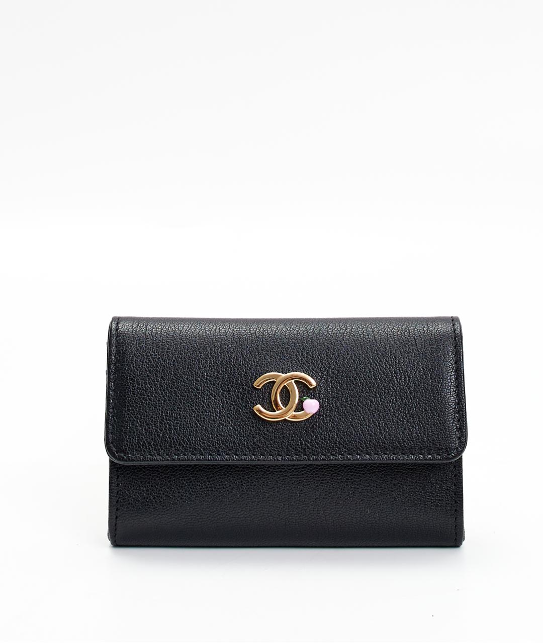 CHANEL Черный кожаный кардхолдер, фото 8