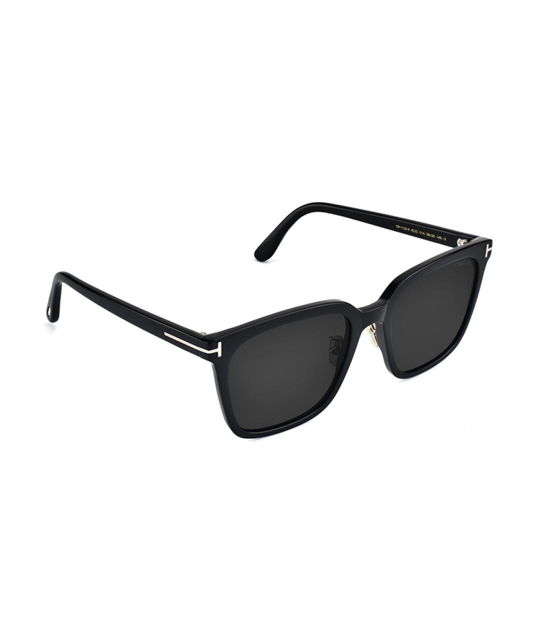 TOM FORD Черные пластиковые солнцезащитные очки, фото 3