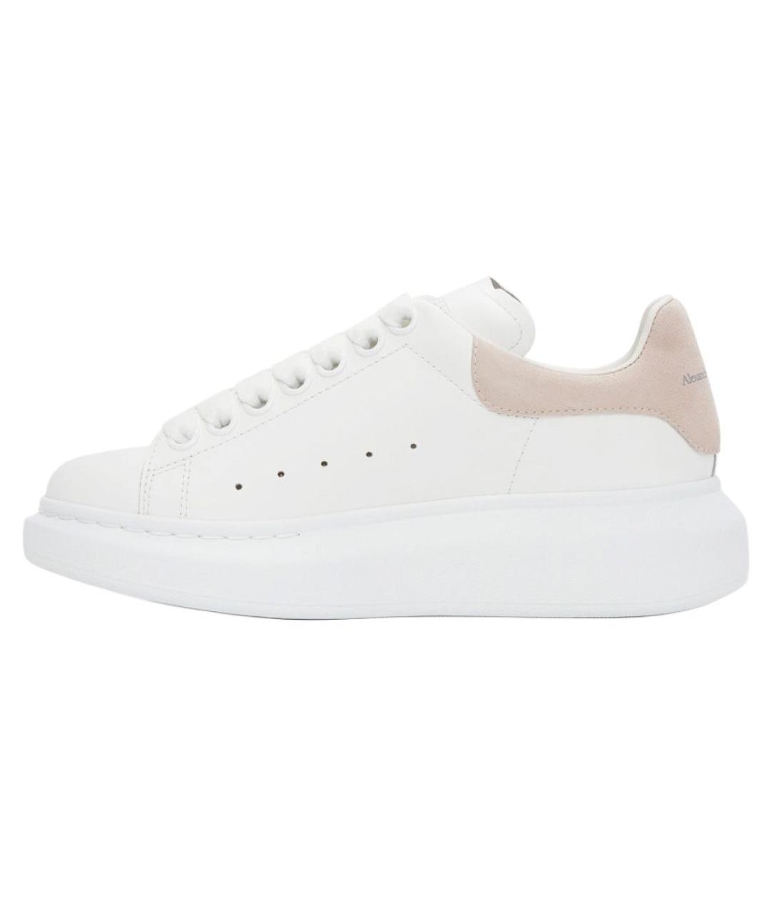 ALEXANDER MCQUEEN Белые кожаные кроссовки, фото 2