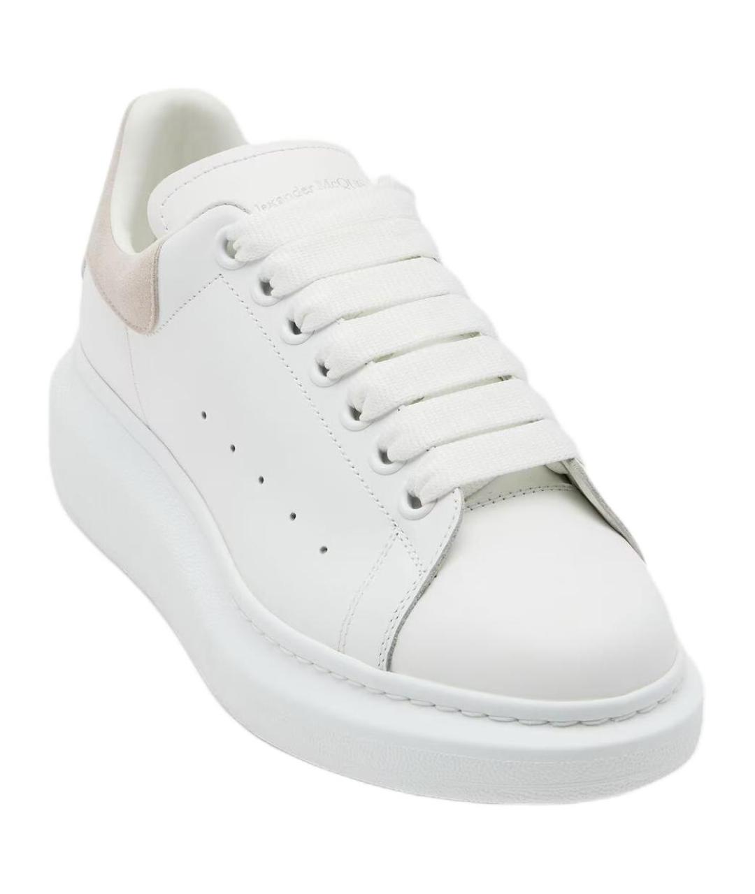 ALEXANDER MCQUEEN Белые кожаные кроссовки, фото 3