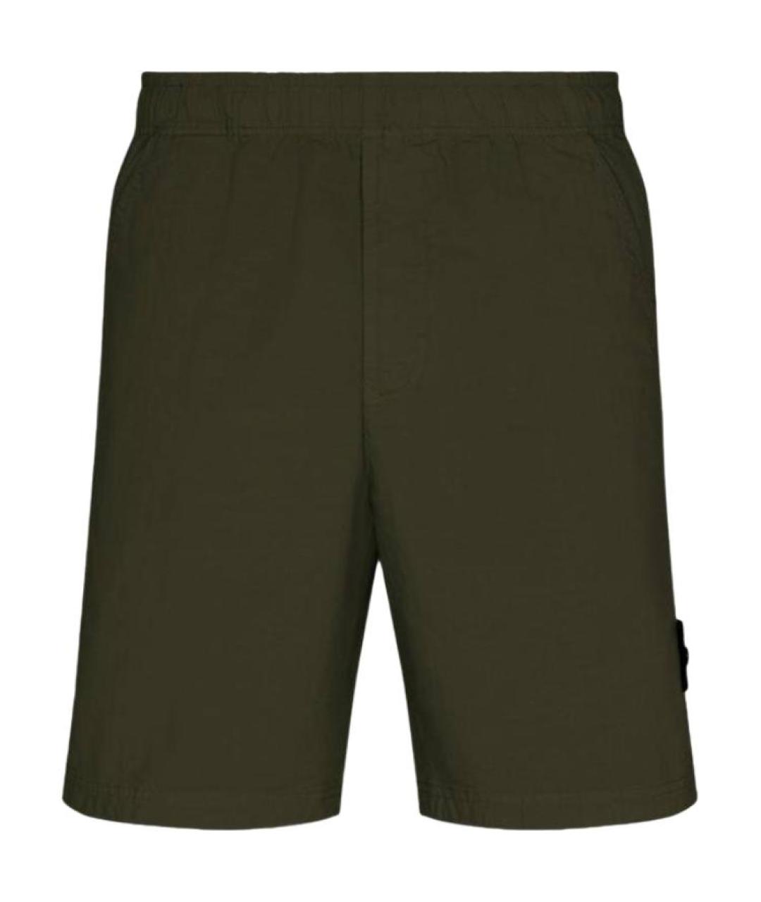 STONE ISLAND Зеленые шорты, фото 1