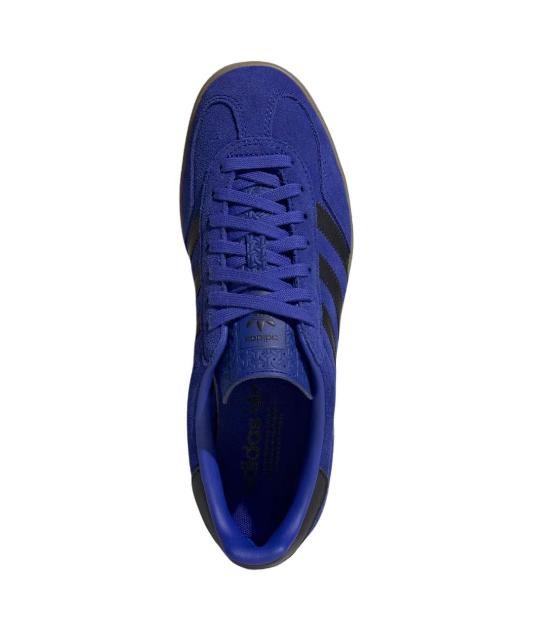 ADIDAS Синие кожаные кеды, фото 3