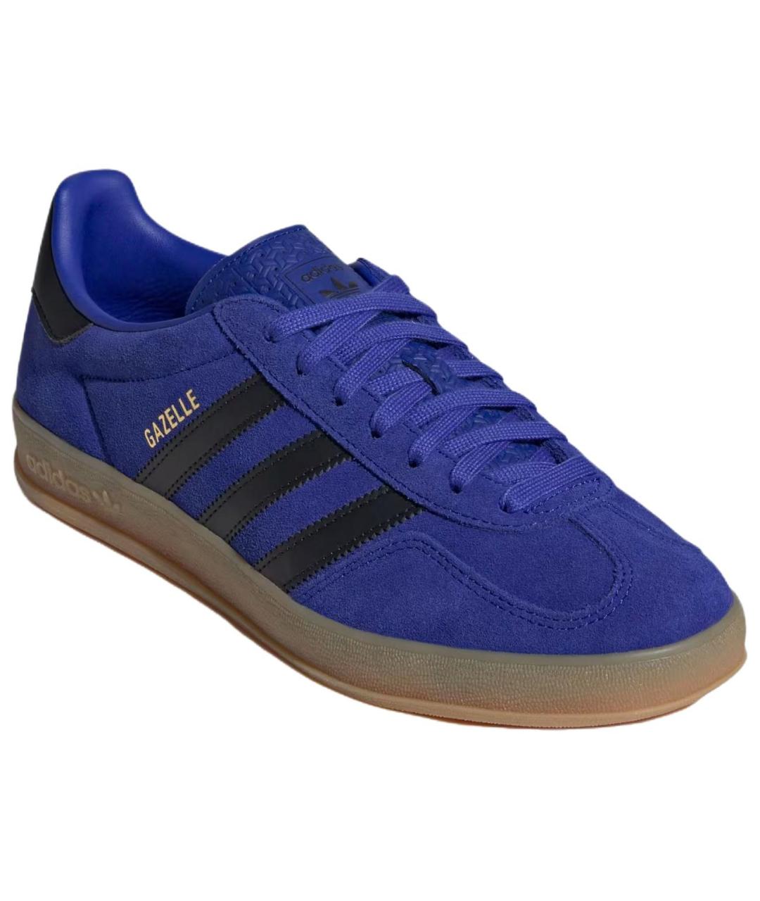 ADIDAS Синие кожаные кеды, фото 2