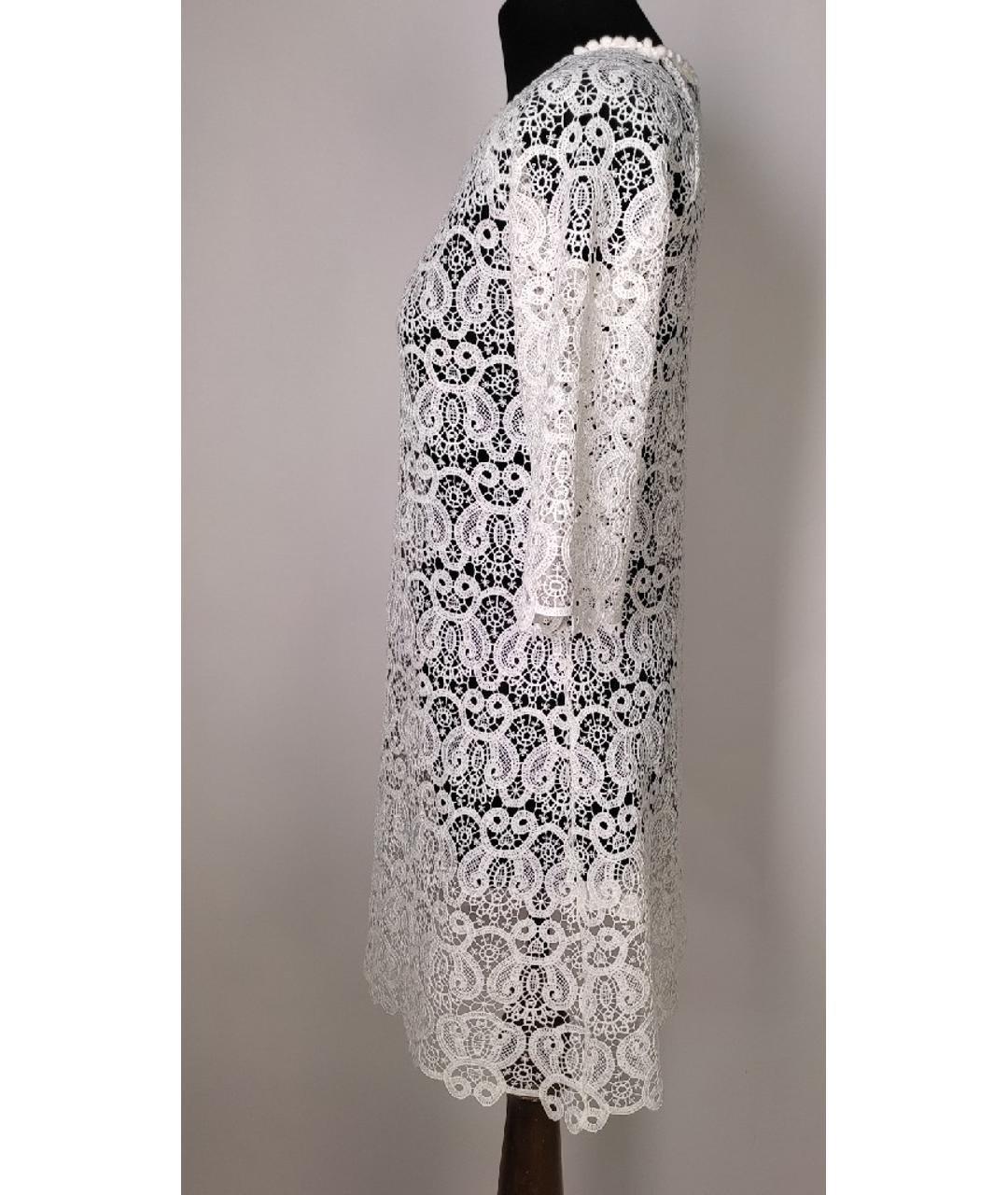 MC2 SAINT BARTH Белое полиэстеровое платье, фото 2